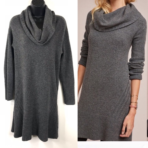 Cowl Neck Sweater Dress 